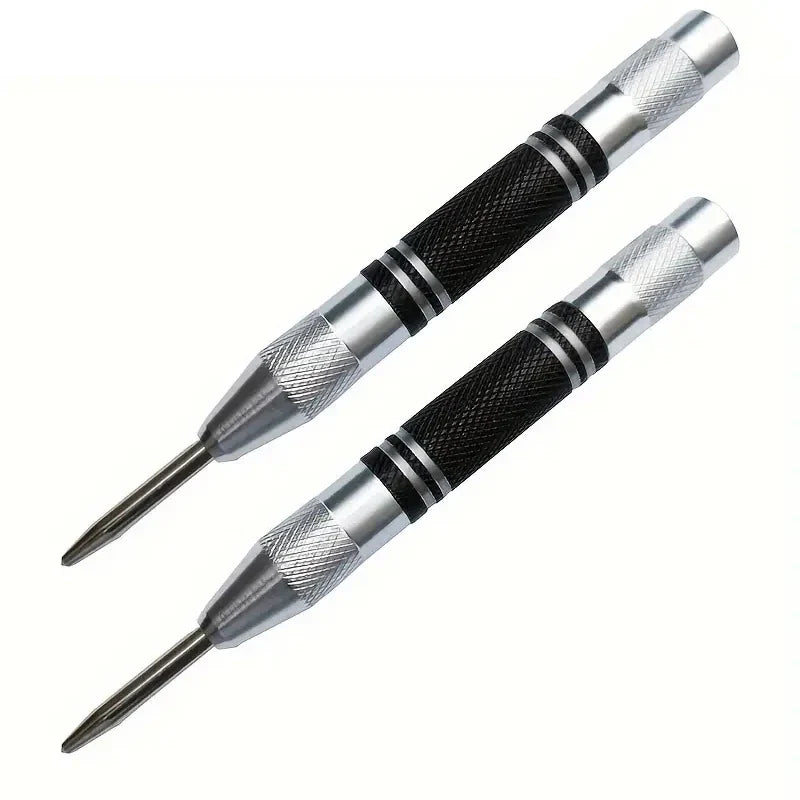 Auto Center Puncher Hole Marker Wood Metal Steel Spring Load Kerner Drill Locator Heavy Duty Punch Carpentry Automatic Hand Tool