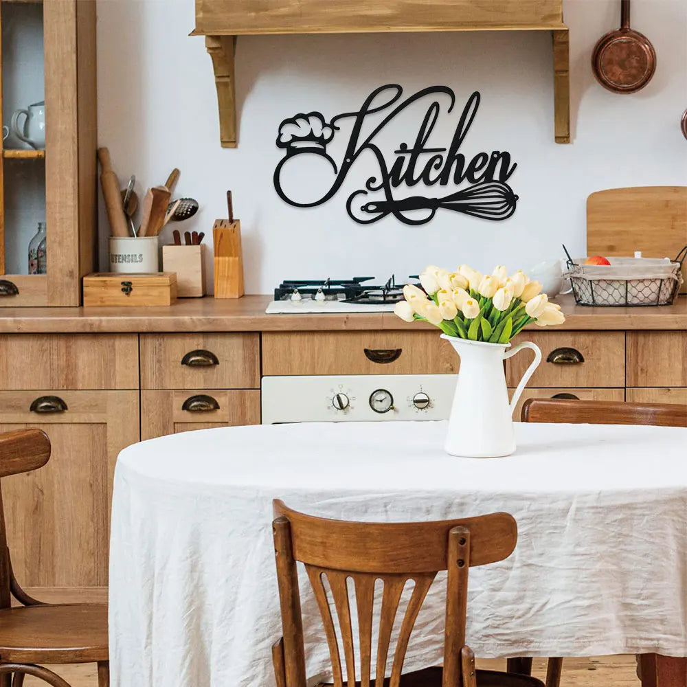 DDPNKL 1PC Kitchen Sign Wall Decor, Metal Kitchen Signs Wall Decor Farmhouse & Home & Kitchen Wall Decor Farmhouse & Kitchen