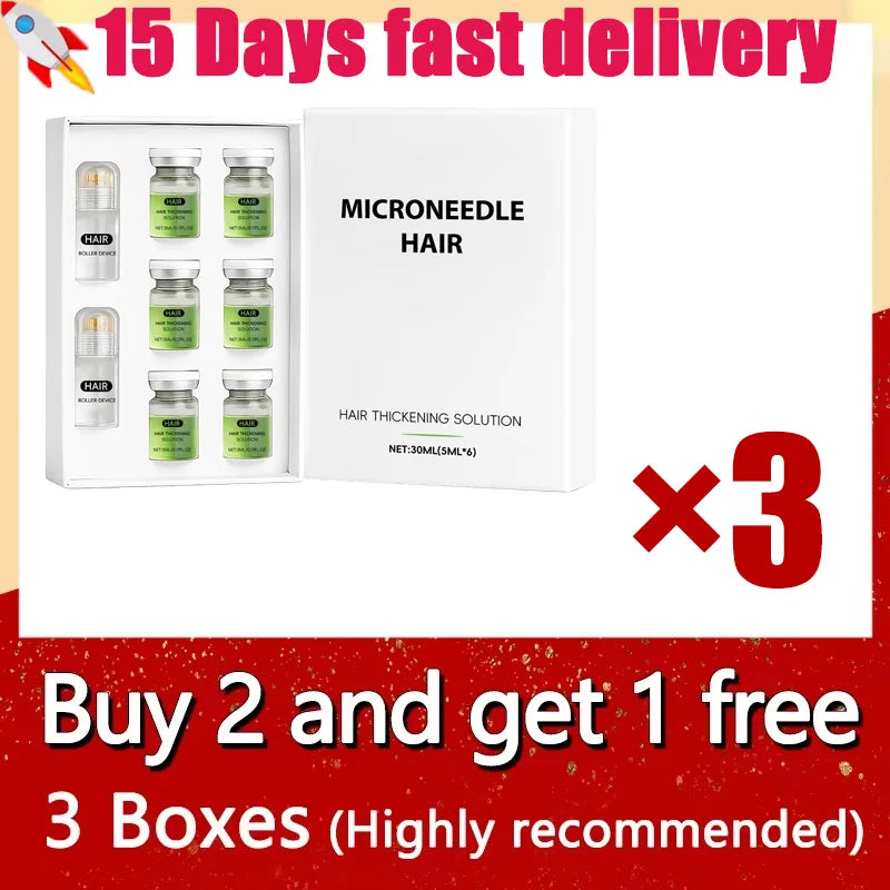 Anti-Hair Loss Scalp Care Roller Serum Kit Nourishes Roots Strengthens Hair Prevents Baldness Daily Care
