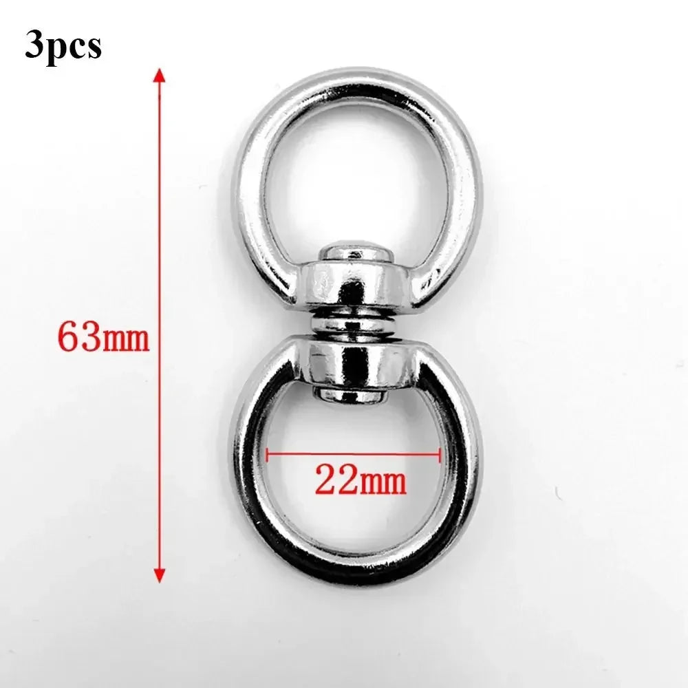 Metal Eight-Character Rotating Buckle Ring Anti-Knotting Dog Chain Buckle Connecting Ring DIY Jewelry Pendant Jewelry Accessory