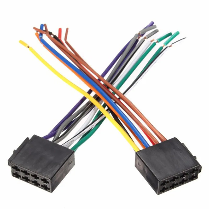 Universal Adapters Wire Harness Adapter Universal Female ISO Wiring Harness Car Radio Adaptor Connector Wire Plug Kit