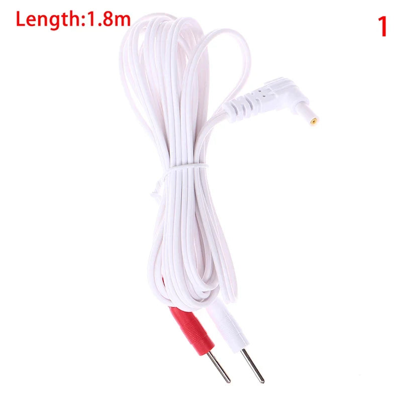 1.5/1.8M 2.35mm Replacement Jack DC Head Electrode TENS Unit Lead Wires Connector Cables