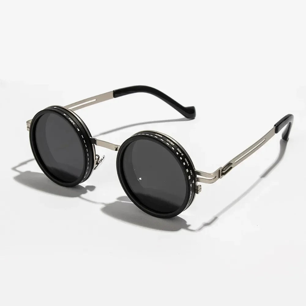 New ND2-400 Adjustable Dimming Glasses 9 Level UV400 Sunglasses With Glasse Case ND Filter Eyewear Outdoor