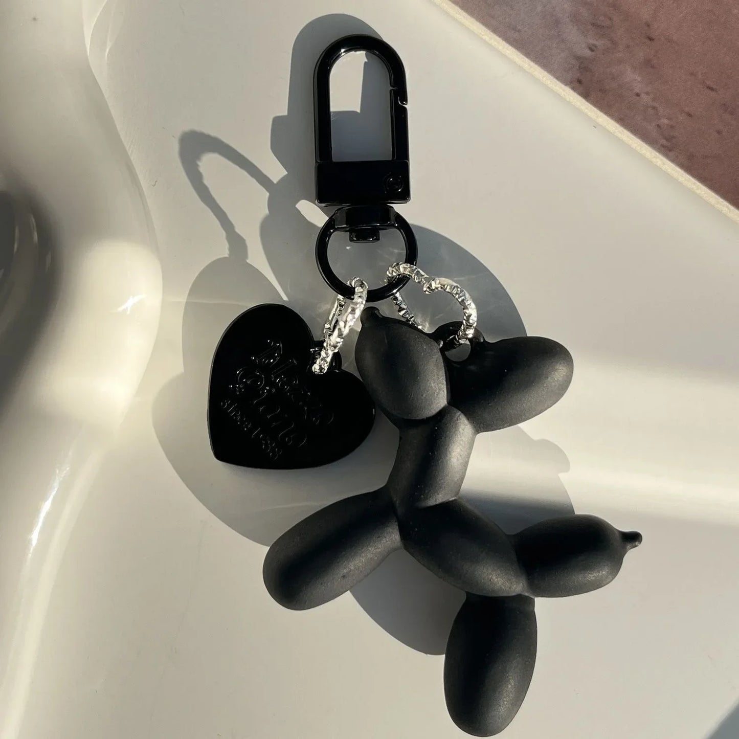 Jelly Cute Jelly Balloon Dog Keychain Pendant Cartoon Dog Chain Keychain - Lovely accessory jewelry gift for unisex keys