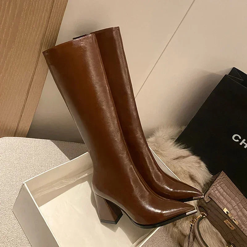 Make a Statement: Pointed Toe High Heel Boots