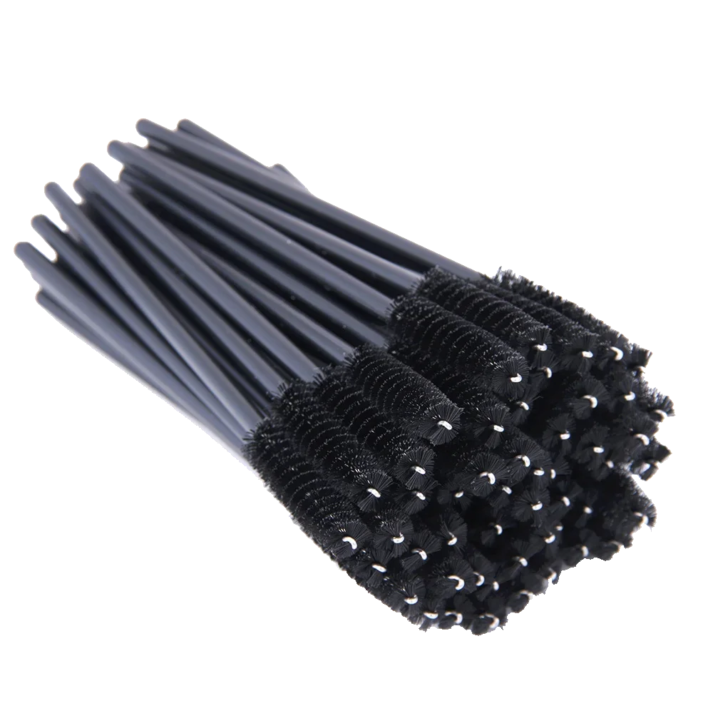 5/50Pcs Black Lashes Brush Cosmetics False Eyelashes Supplies Reusable Makeup Brushes Eyebrow Brush Mascara Wands Make Up Tools