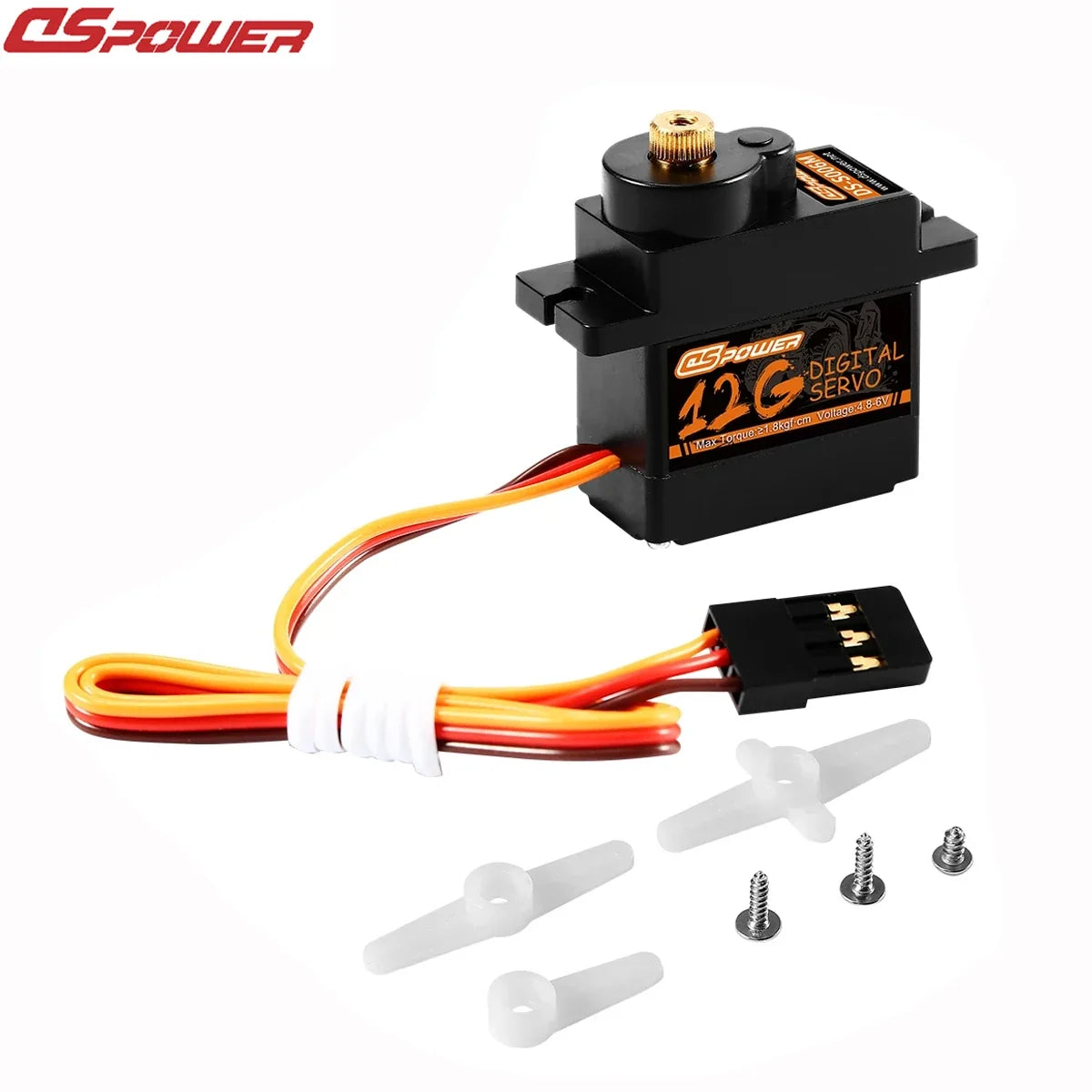 1/3/6/9PCS DSpower 9g 12g Metal Gear Micro Digital Servo for 1/24 SCX24 RC Car 450 Airplane Helicoper SG90 MG90S WLtoys Robot