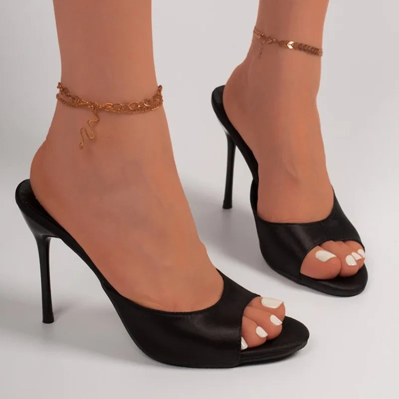 2026 Women's Sandals Fashion Open Toe Comfortable Slides Dress Shoes High Heels Slippers