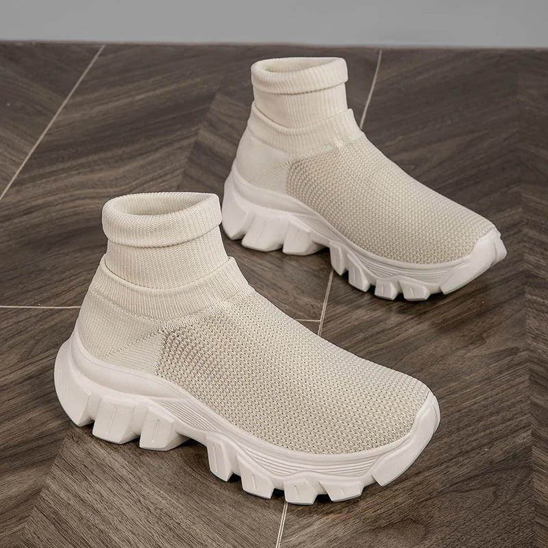 New Luxury Women's Comfortable Sneaker Lightweight Platform Men's Casual Sports Shoes Anti Slip Thick Soled Tenis Walking Shoes