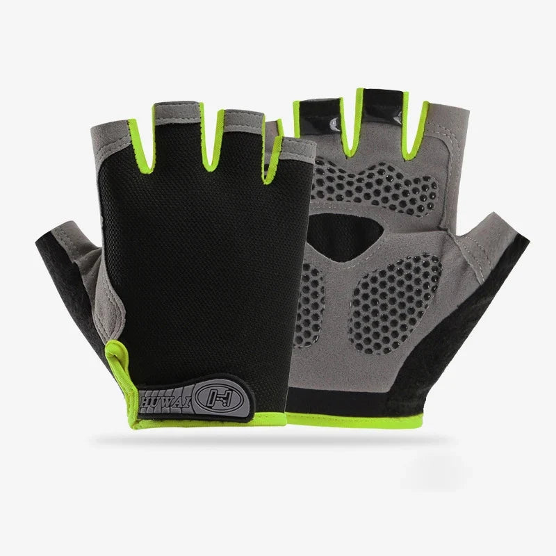 Men Cycling Bicycle Gloves Half Finger Gym Gloves Women Mitten Breathable Anti-slip Glove Fitness Sport Training Gloves