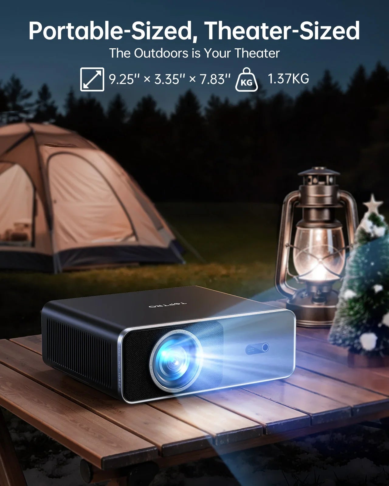 TOPTRO 4K Projector 1000ANSI Auto Focus/Keystone WiFi6 BT5.2 Full HD 1080p Smart Home Theater Movie Projector Official Netflix