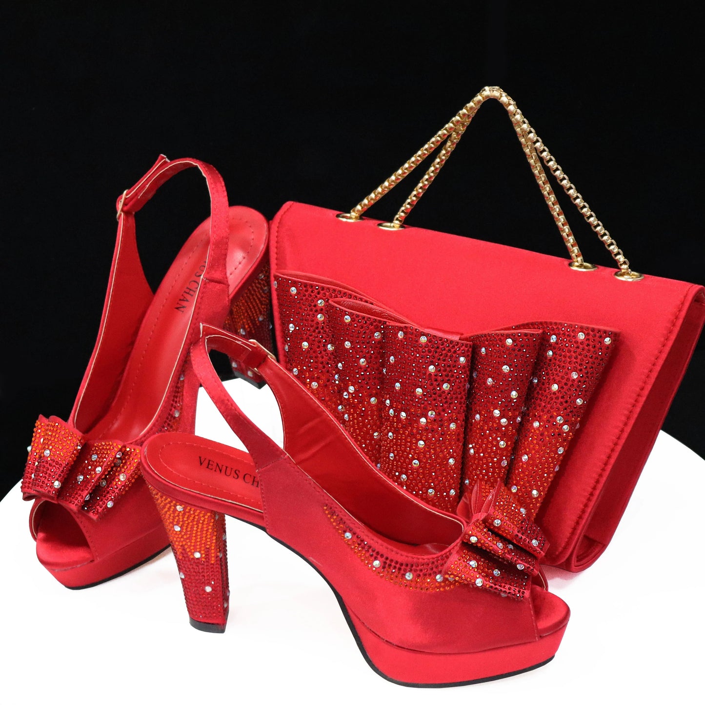 Zapatos italianos con bolsos a juego HTY1-4