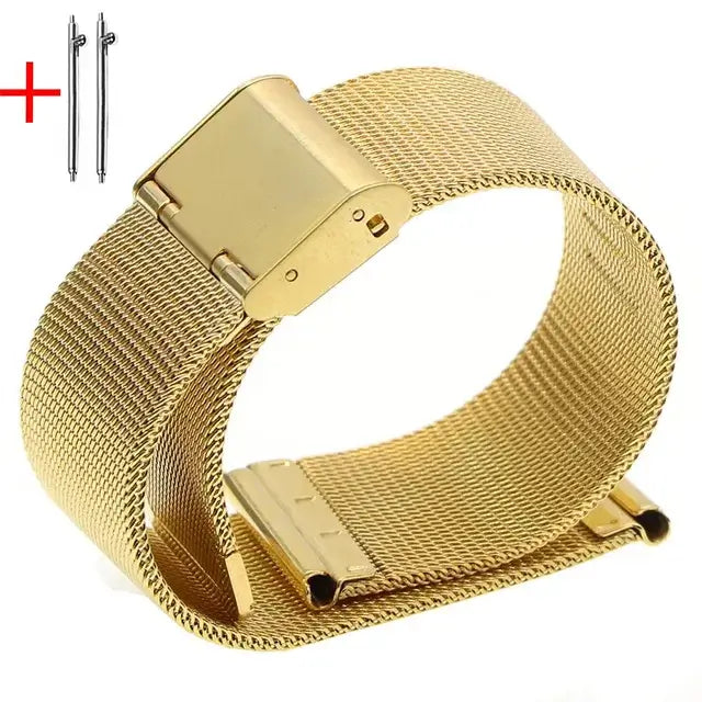 Garmin 18/20/22mm Quick Release Milanese Mesh Band with Folding Clasp