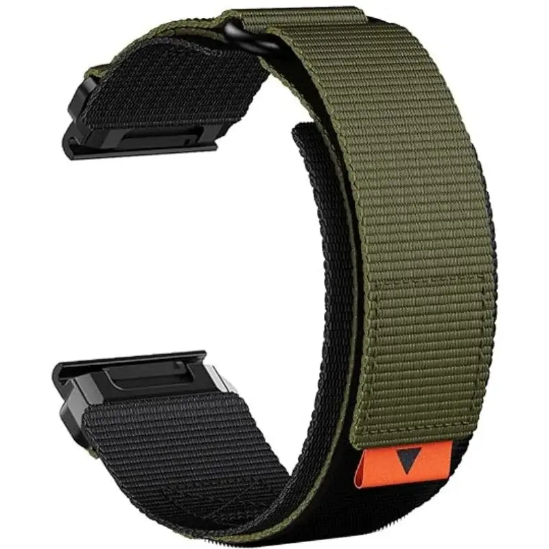 Garmin QuickFit 22/26mm Nylon Loop Band with Orange Pull Tab