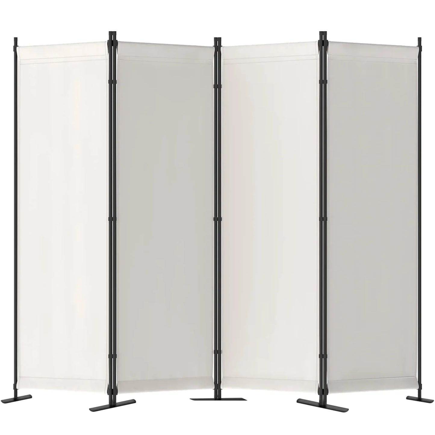 Four-Panel Folding Room Divider Freestanding Privacy Partition