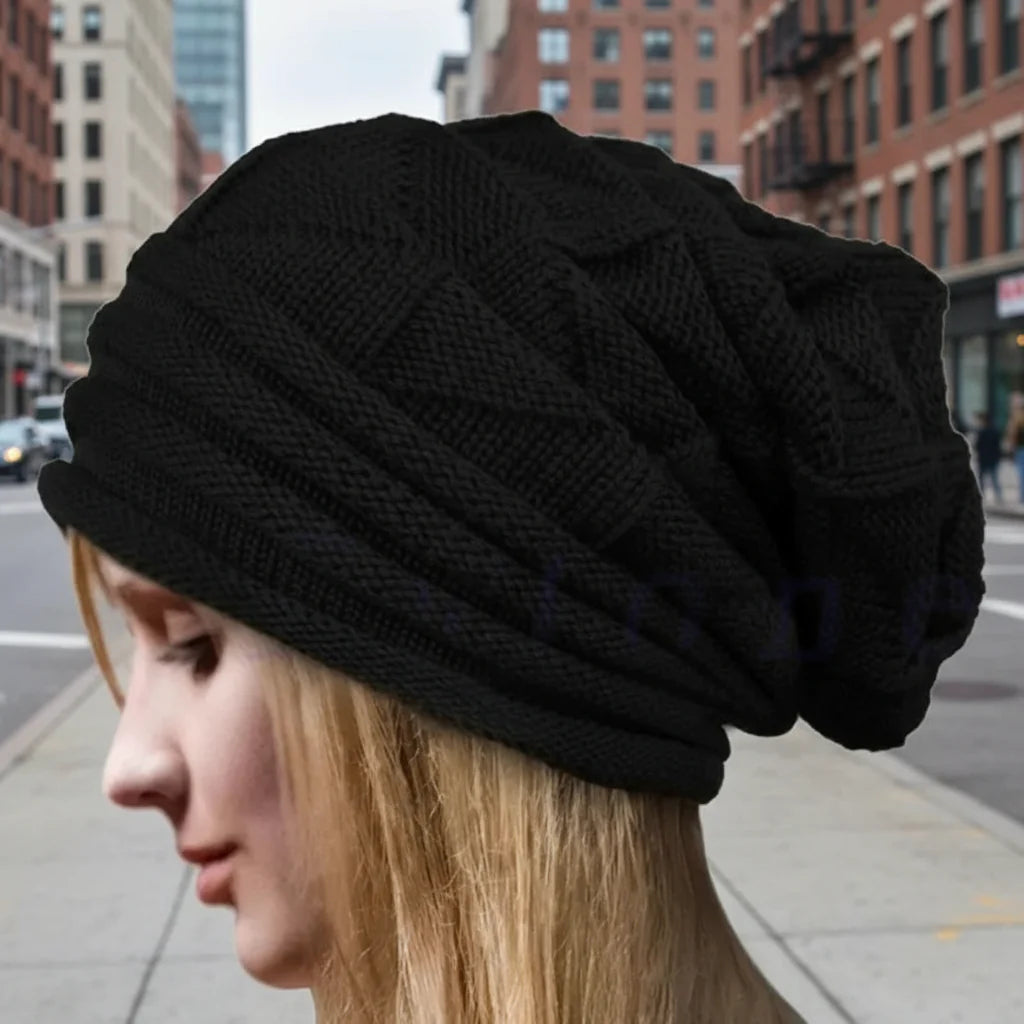 Gorro de punto holgado extragrande