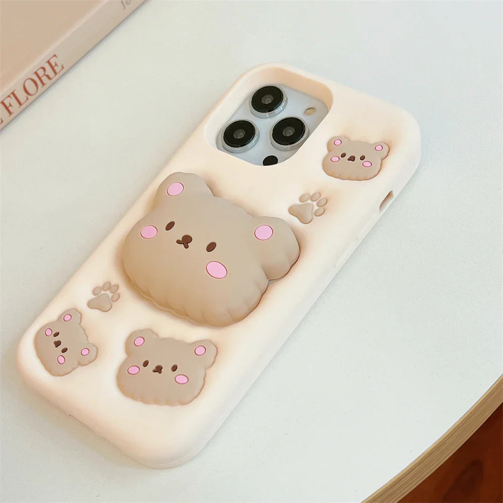 Funda de iPhone de oso linda