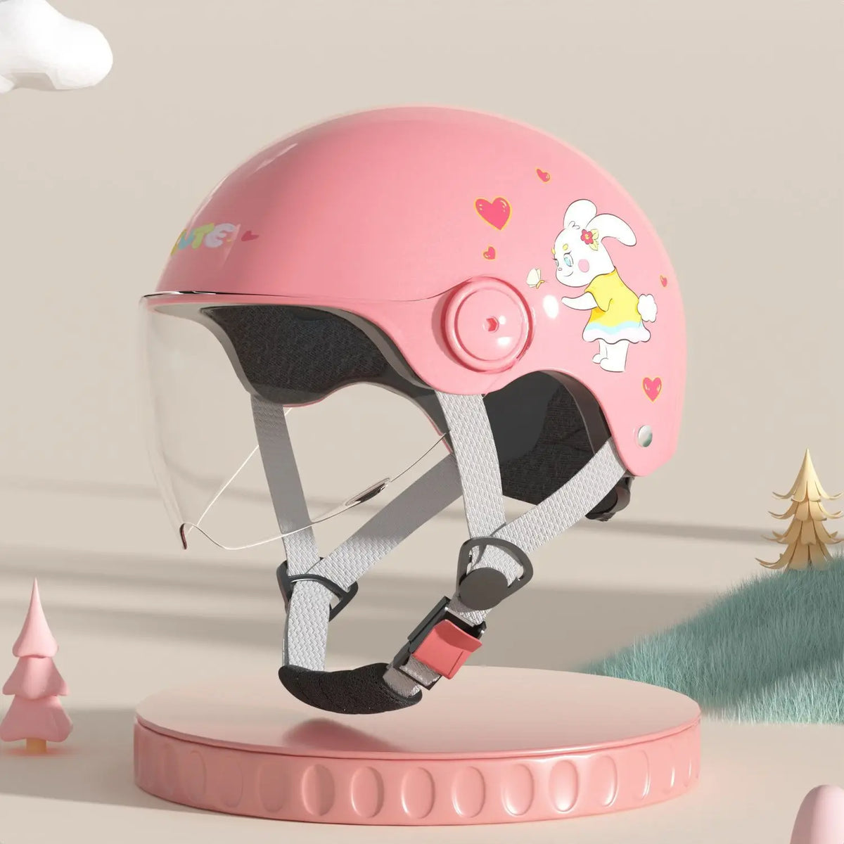 Cartoon Dinosaur Children's Safety Helmet