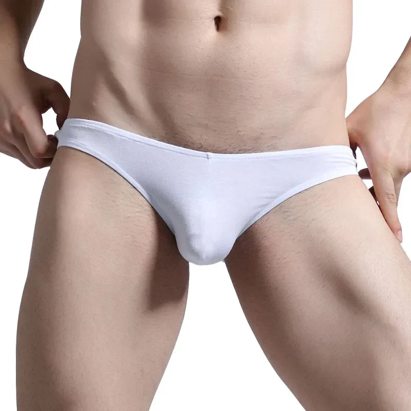Men's underwear with a U-shaped protruding modal, thin, elastic and sexy low-waisted tight underpants