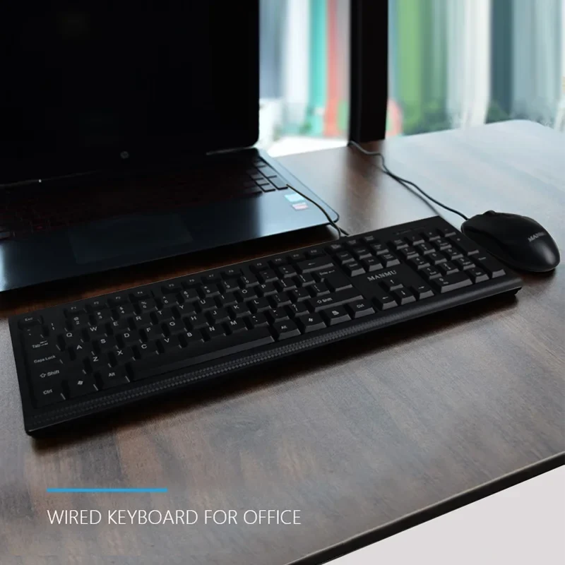 MANMU Office Wired Keyboard Gaming High Quality Keyboard And Mouse Set Keyboard Gaming Setup