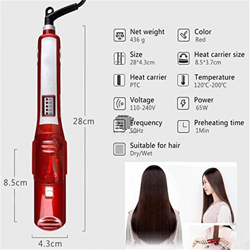 Steam Flat Iron Hair Straightener Professional Hair Curler Titanium Ceramic Hair Straighting Curling Iron Hair Care Styling Tool