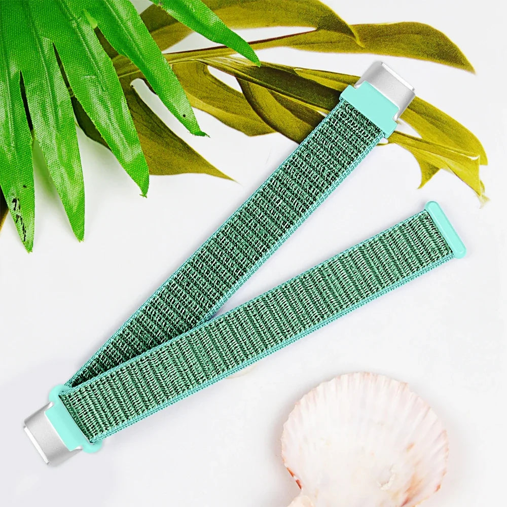 Fitbit Luxe Nylon Sport Loop Band, Hook-and-Loop
