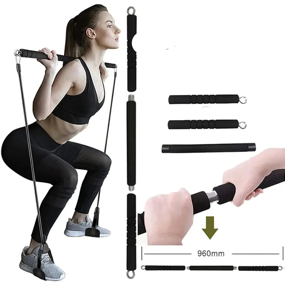 300lb Resistance Bands with Dumbbell Harness