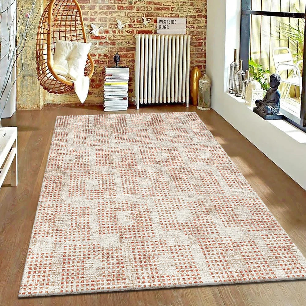 VIKAMA Nordic Style Retro Living Room Carpet Hotel Guest House Sofa Coffee Table Cushion Home Bedroom Non-Slip Bedside