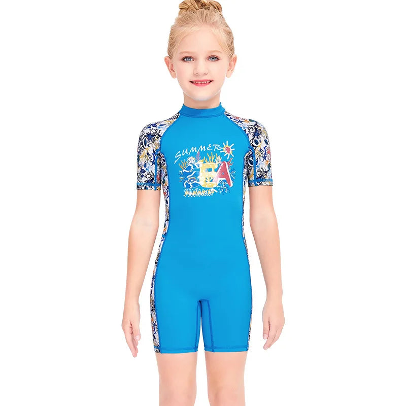 Children's UV Protective Long Sleeve Swimwear