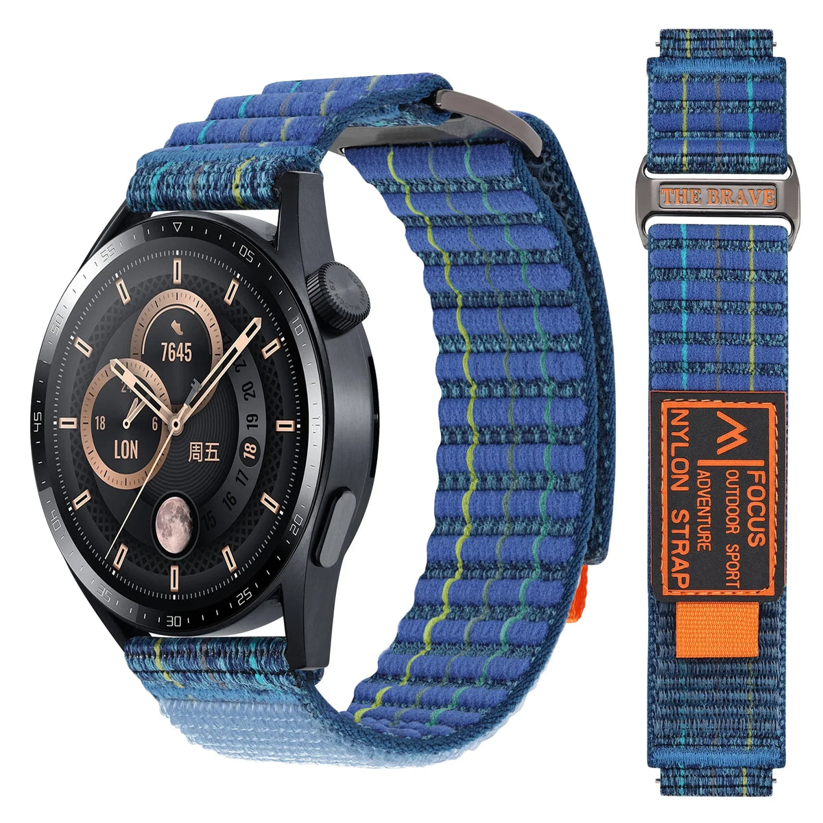 Polar Vantage, Grit X & Ignite Striped Nylon Sport Loop Band