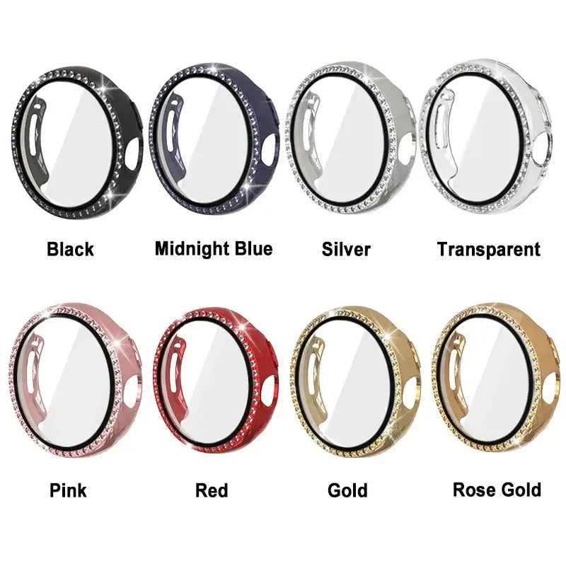 Google Pixel Watch 3, 2 & 1 41mm Rhinestone Bling Case & Screen Cover