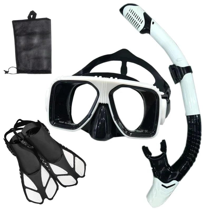 Snorkel Diving Mask and Goggles Diving Swimming Tube Set Adult Unisex