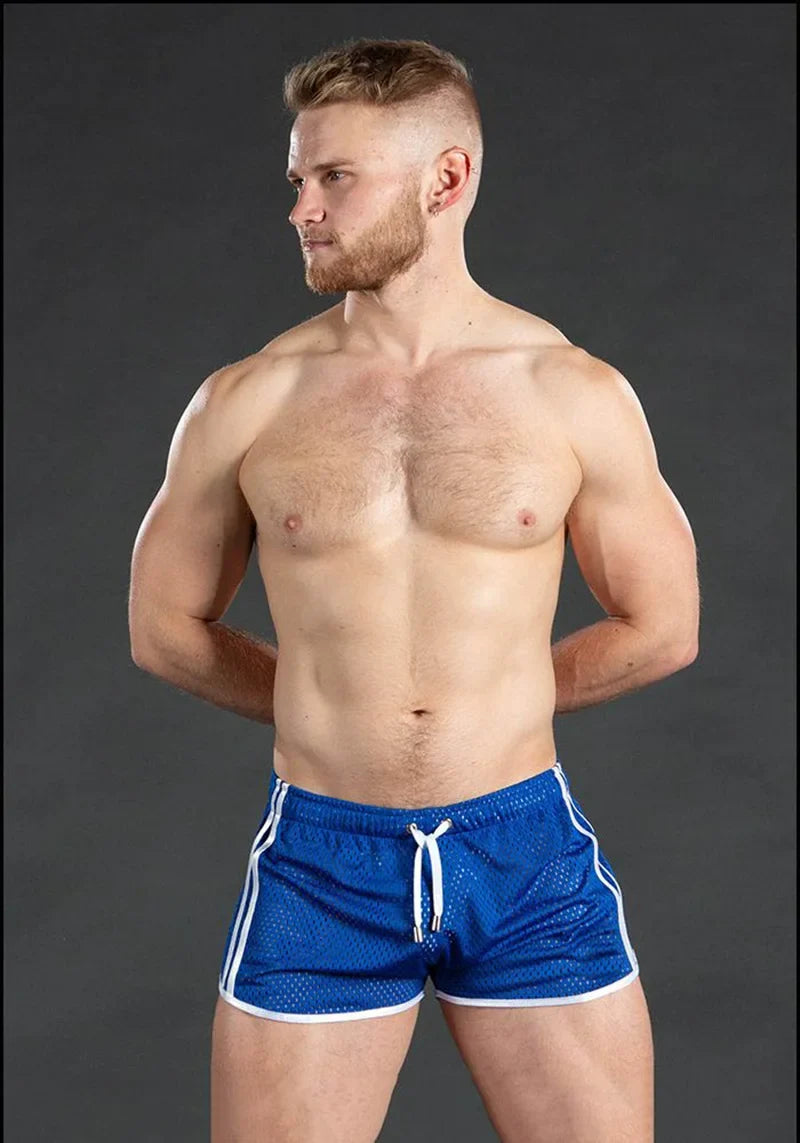 Men's sweatpants hole dry breathable sexy beach outdoor casual three-quarter pants(MNDK-05)
