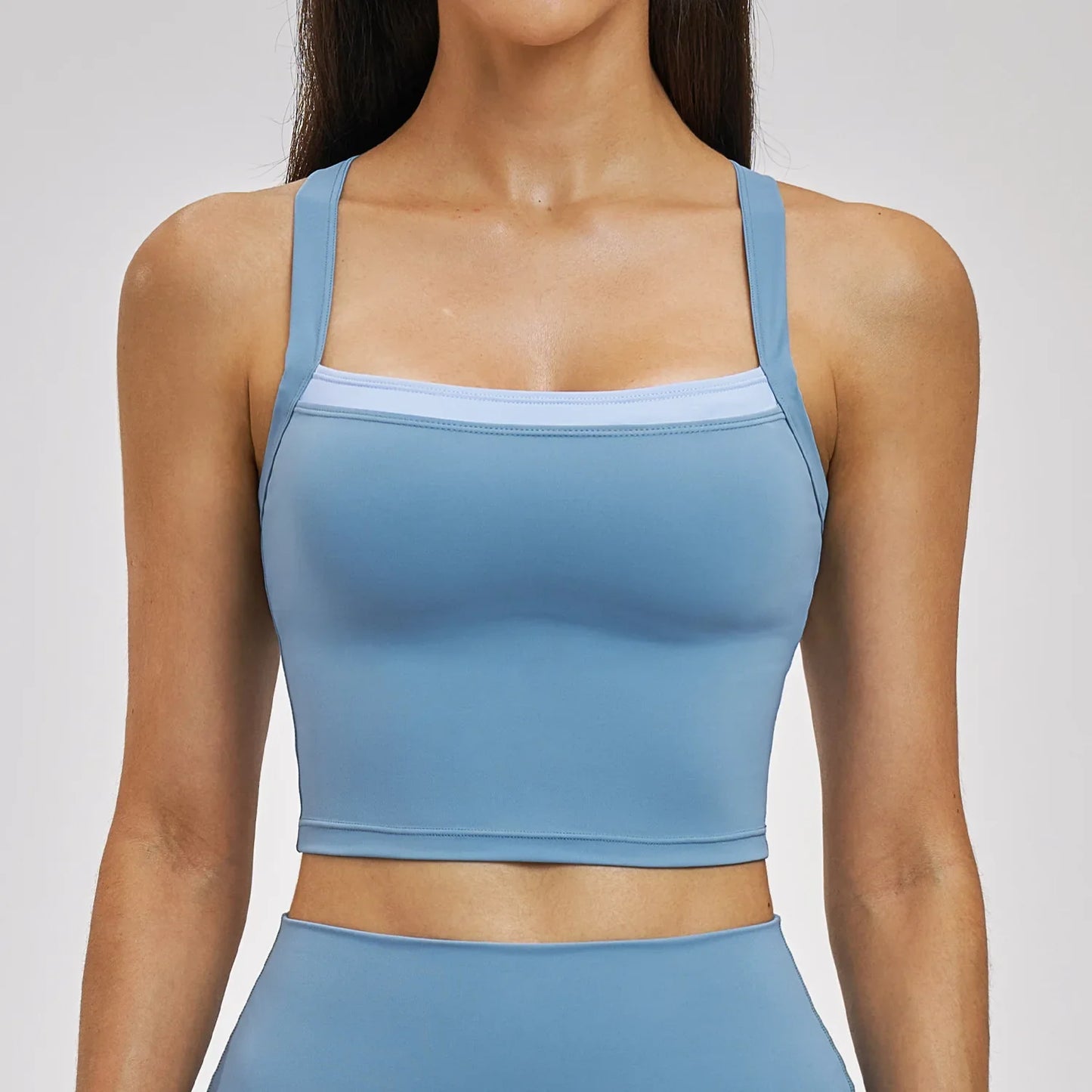Yoga Bra Women High Strength Sport Bra Anti-Sweat Fitness Top Shockproof Crop Top Push Up Running Sport Bra Gym Vest Workout Top
