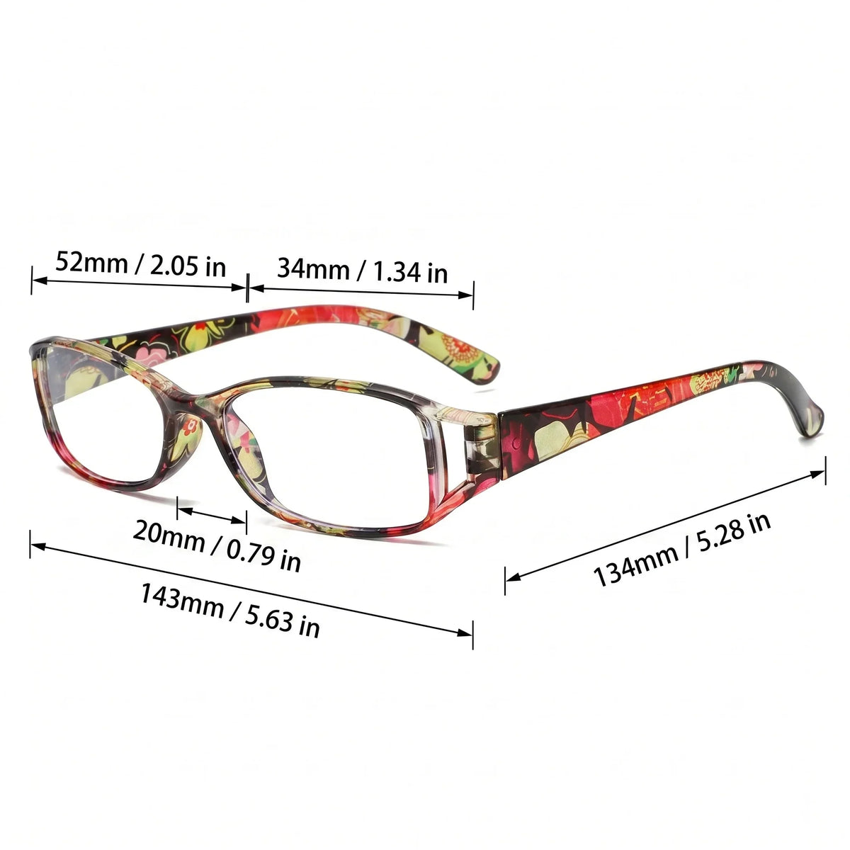 Buy 3 Get 3 Free Retro Small Frame Printed Reading Glasses Set with Anti Blue Light for Daily Reading, a Great Gift for Elders
