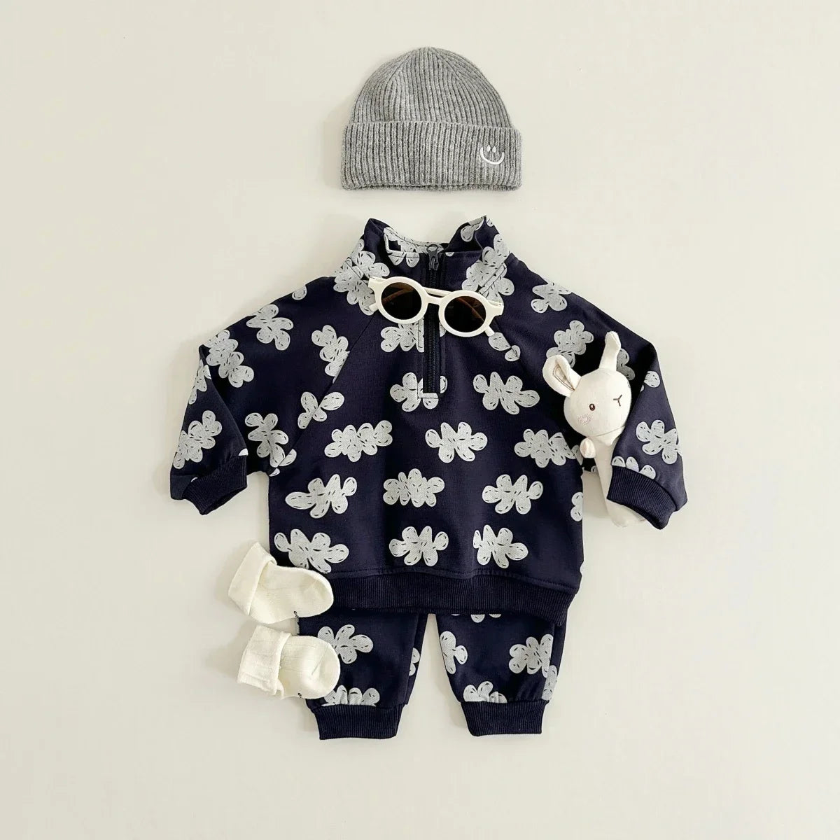 New Autumn Baby Clothes Sets Boys Girls Sweatshirts Long Sleeve Pullover + Sweatpants Suit Kids Outfit 2Pcs Children Clothes