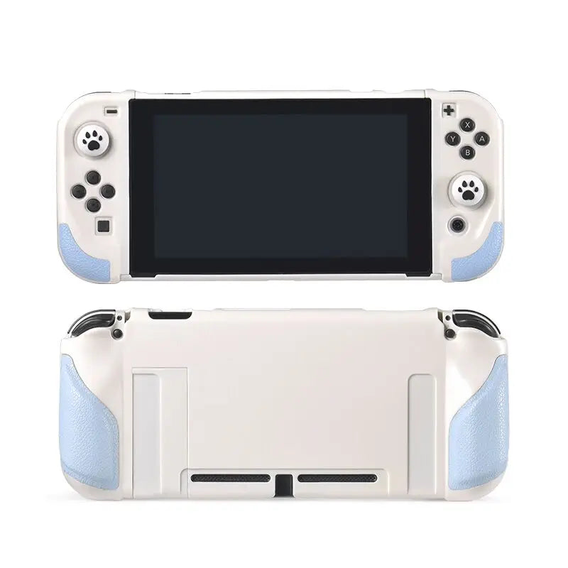 2023 New Switch OLED Case Game Console All-in-One Case Surface Silicone Oily Grip Color Clash