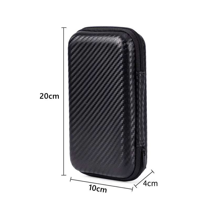 Portable Eva Storage Bag for External M.2 Hard Drive/Earphone/Data Line HDD Case Black Hard Disk Case HDD Storage Protection Bag