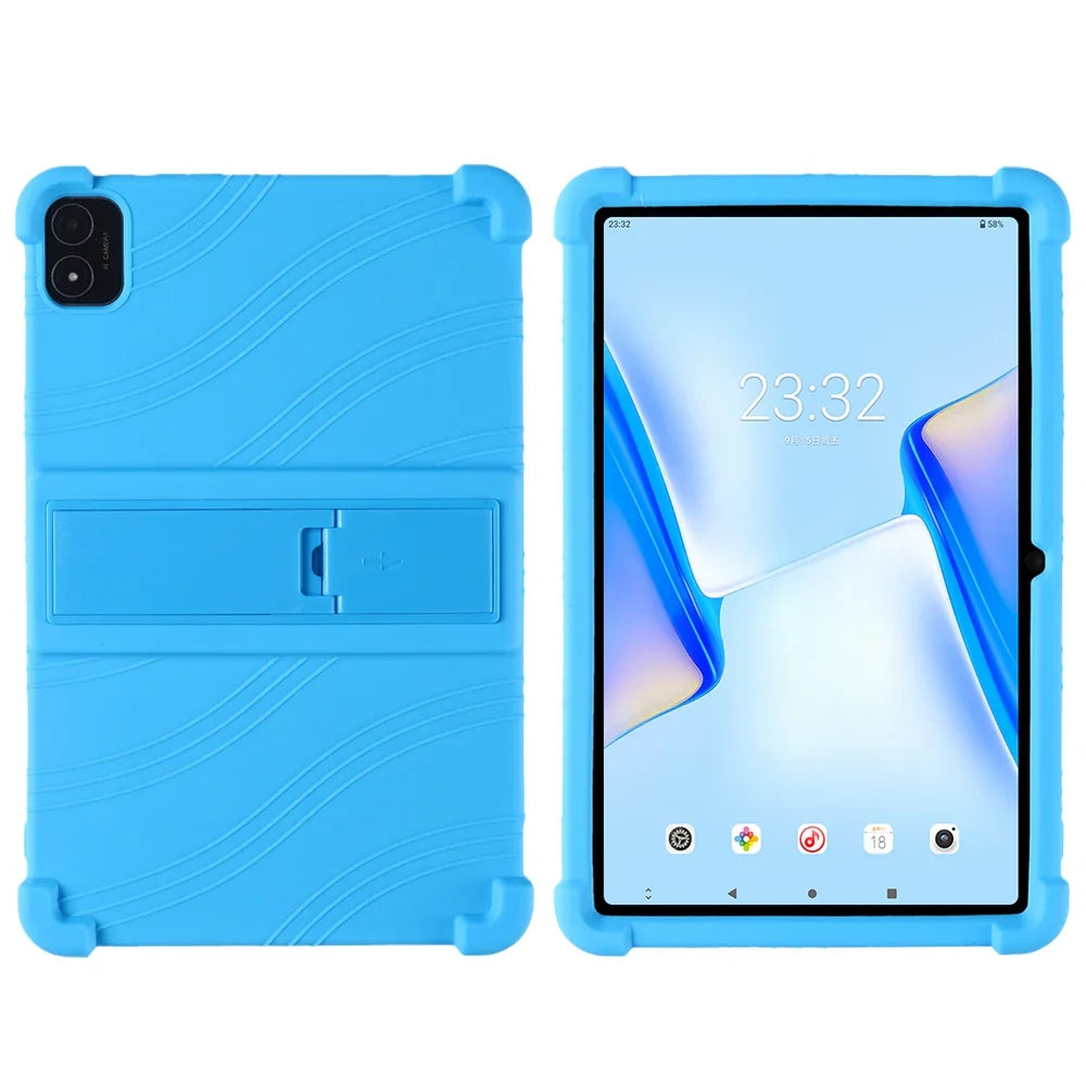 For SUAAT S3 Tablet Android 14 Tablet 10 inch Tablet SUAAT S3 Children Safe Shockproof Silicon Stand Cover