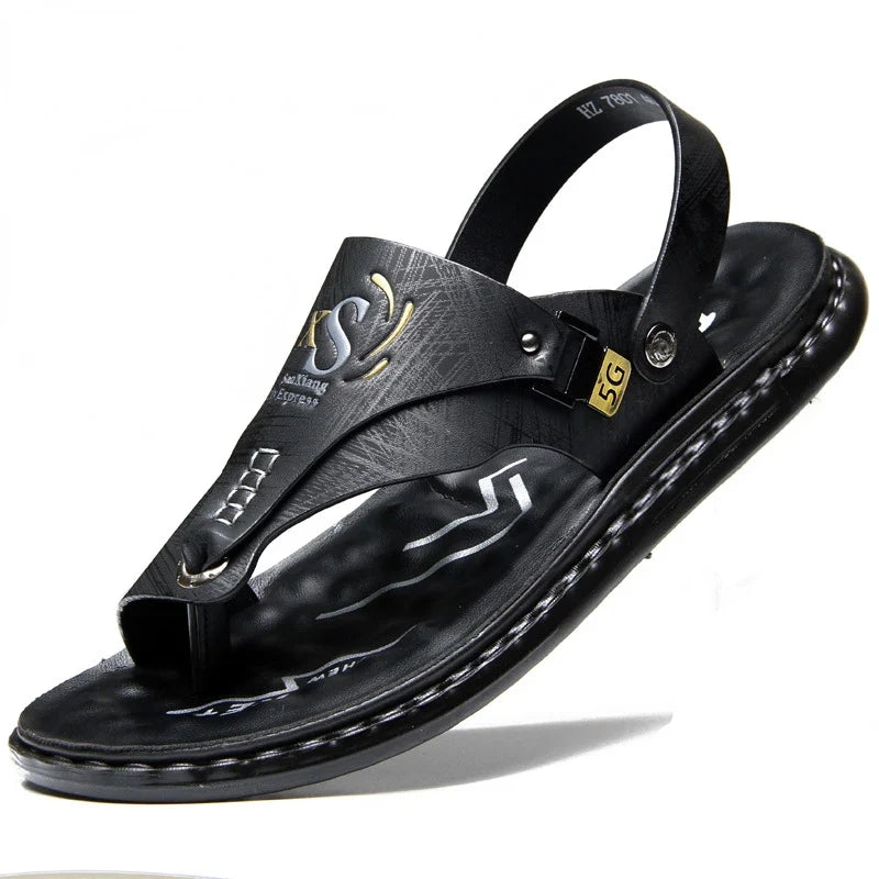 Brand Men's Sandals Summer Soft soled Anti slip Beach Shoes Male Outdoor comfortable Men slippers Luxury High Quality sandalias
