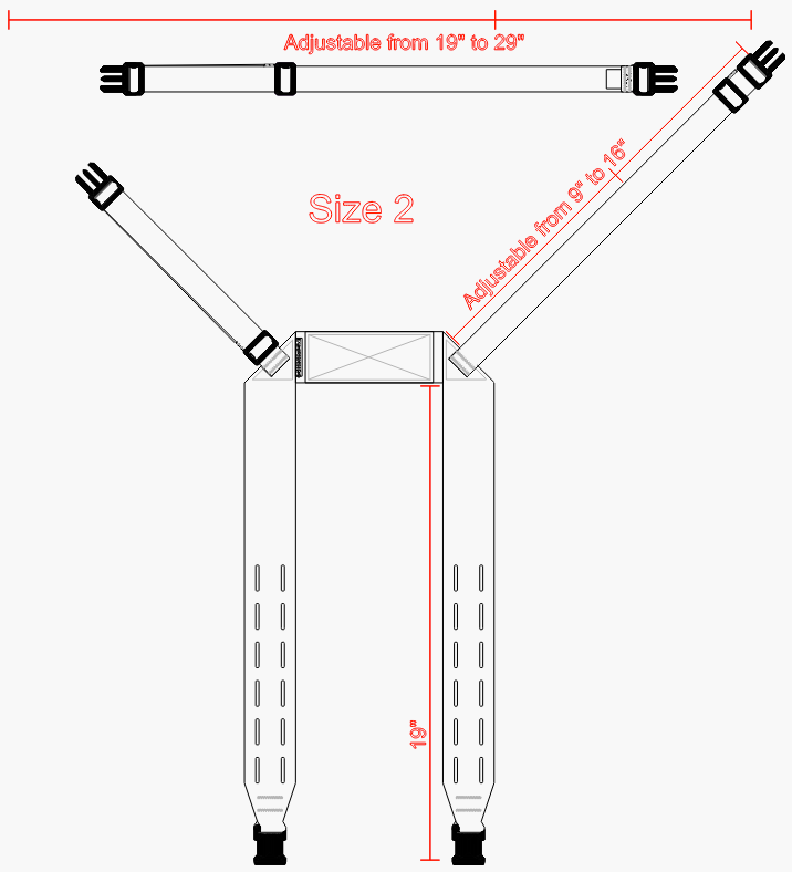 H Harness sz2