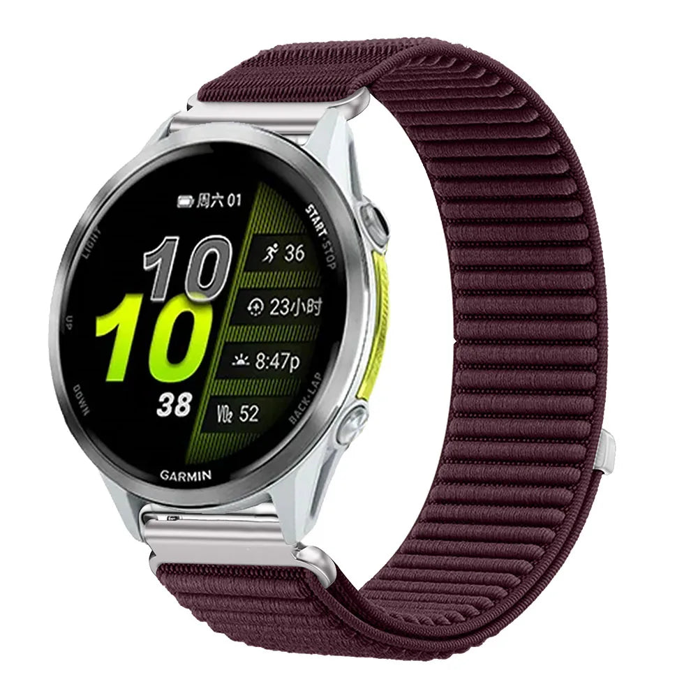 Garmin 18/20/22mm Quick Release Breathable Ribbed Nylon Loop Band