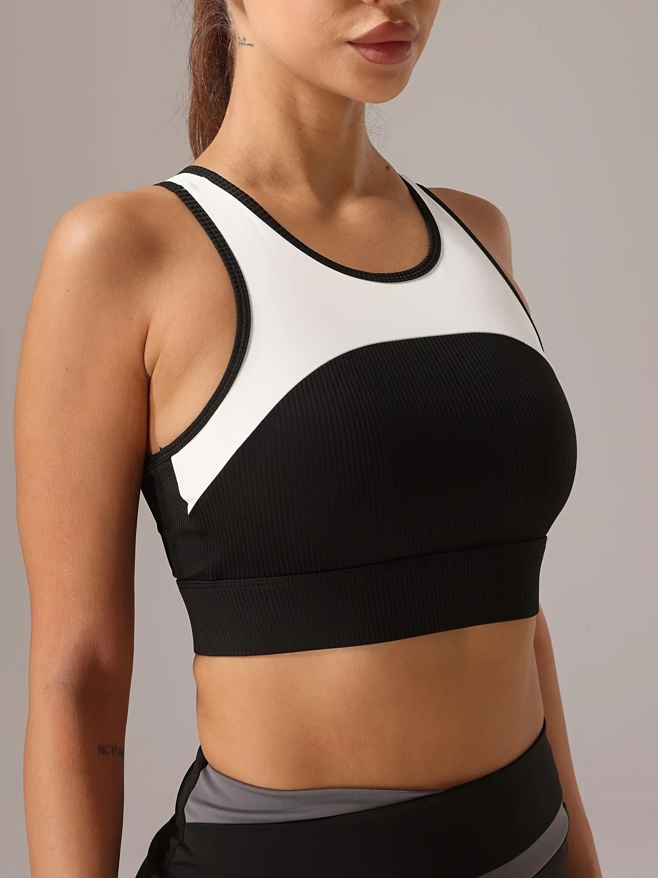 Top de soporte FitFemme ColorBlock