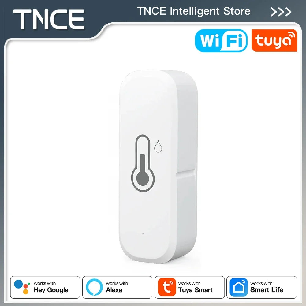 TNCE Tuya sensor temperature Humidity wifi or zigbee, Indoor Thermometer Hygrometer Monitor, smart life voice alexa google home
