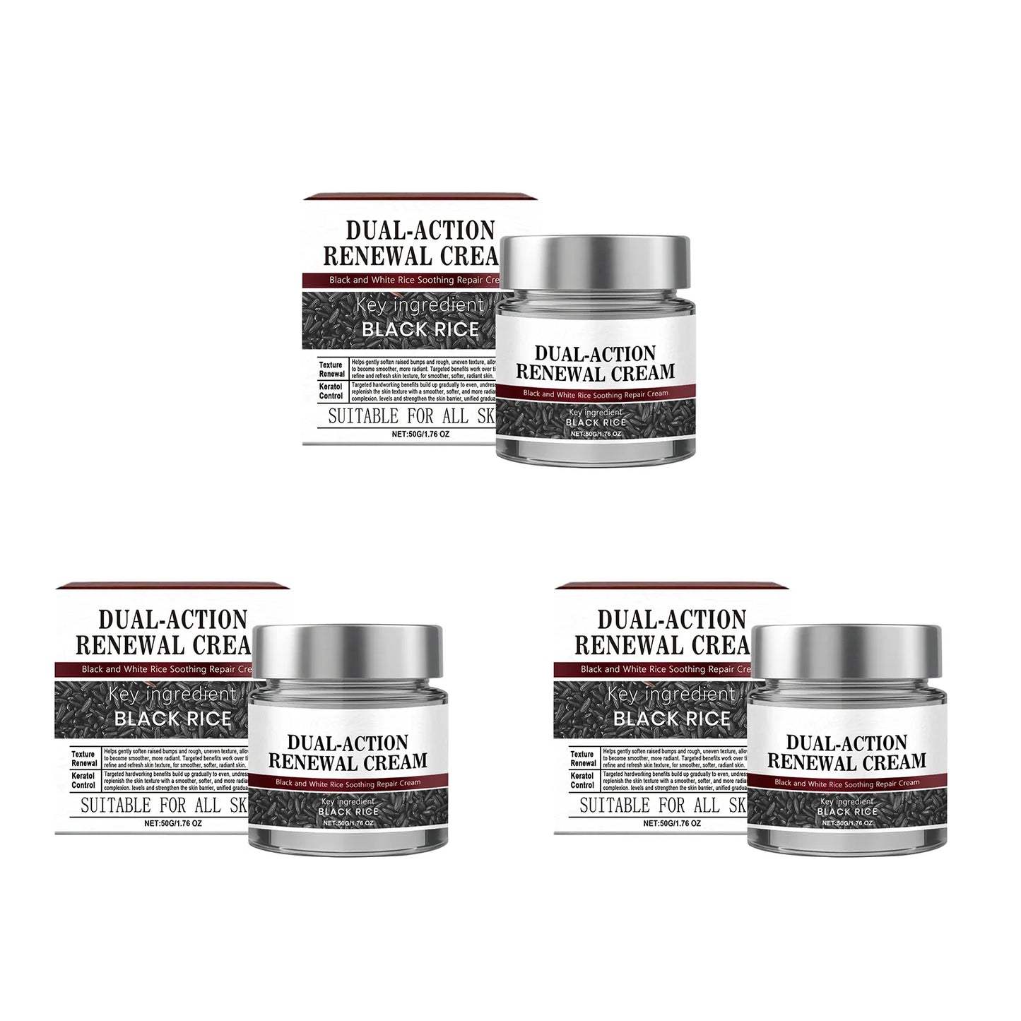 Black Rice Cream Hydrating Tighten Lifting Brightning Repairing Improve Elasticity Prevent Sagging Smoothing Glowing Moisturizer