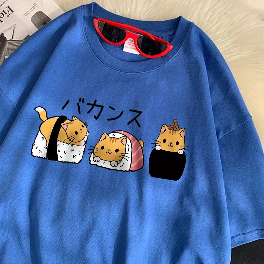 Camiseta Gatos de Sushi