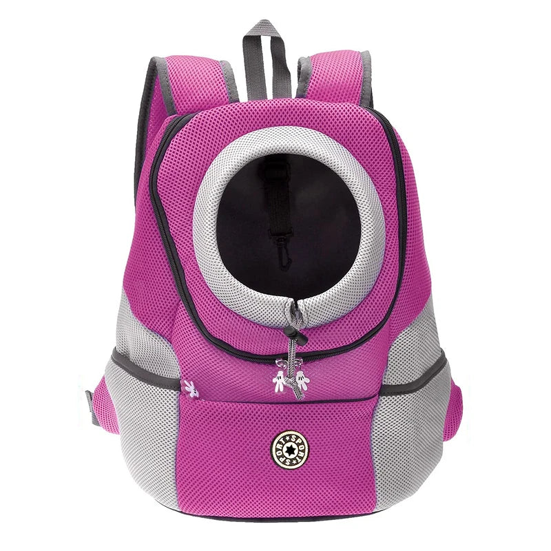 Mochila doble para transporte de mascotas – Bolso transpirable de viaje para perros