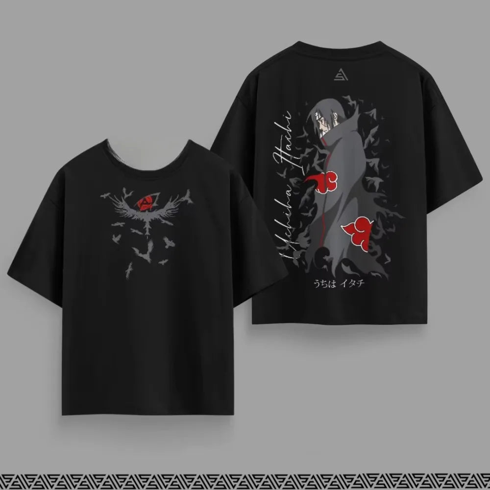 Camiseta de algodón de Naruto de MINISO: Camiseta de anime familiar transpirable