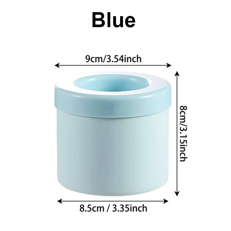 New Silicone Ice Bucket Portable Ice Cube Mold Round Wine Ice Cooler Refrigerator Freeze Ice Maker Creative Ice Cube Mold Tools