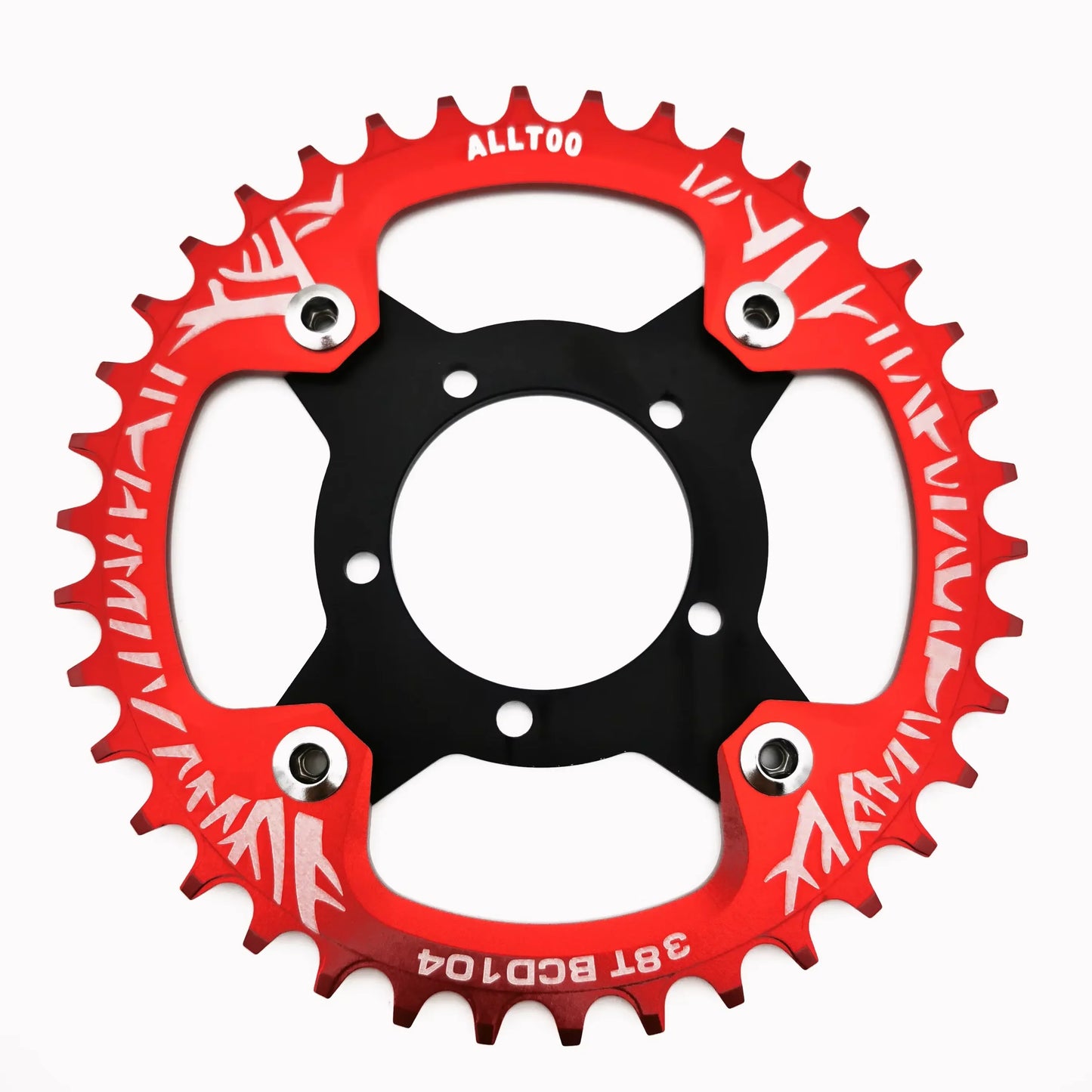 ALLTOO Bike Part Bicycle Crankset Bafang 104BCD Motor Aluminum Alloy Chainring Mid Drive Adapter For Electric E-bike 32T-52T